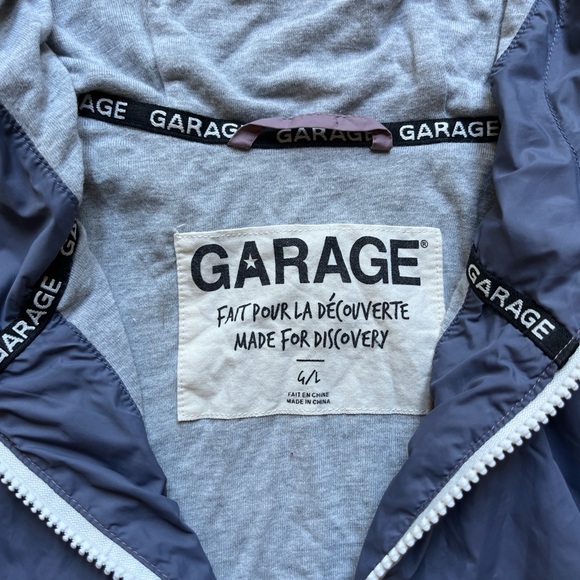 Garage color block hooded windbreaker size L - Picture 2 of 7